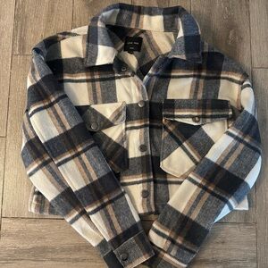 Love Tree Checkered Flannel Shirt
